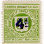 (I.B) London Brighton & South Coast Railway : Letter 4d on 3d OP