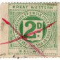 (I.B) Great Western Railway : Letter Stamp 2d