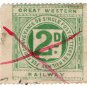 (I.B) Great Western Railway : Letter Stamp 2d