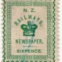 (I.B) New Zealand Railways : Newspaper Stamp 6d