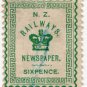 (I.B) New Zealand Railways : Newspaper Stamp 6d