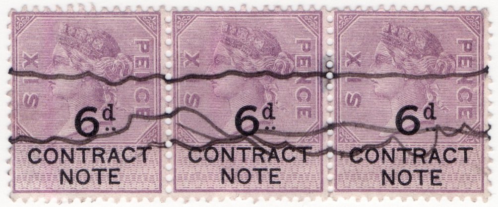 (I.B) QV Revenue : Contract Note 1/6d