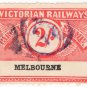 (I.B) Australia - Victoria Railways : Parcels 2/- (Melbourne) inverted wmk
