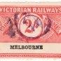 (I.B) Australia - Victoria Railways : Parcels 2/- (Melbourne) inverted wmk