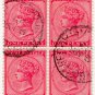 (I.B) Natal Postal : 1d Carmine Red