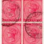 (I.B) Natal Postal : 1d Carmine Red