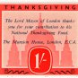 (I.B) Cinderella Collection : National Thanksgiving Fund 1/-