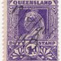 (I.B) Australia - Queensland Revenue : Stamp Duty 1d (Widow's Weeds)