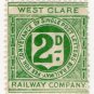 (I.B) West Clare Railway : Letter Stamp 2d