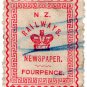 (I.B) New Zealand Railways : Newspaper Stamp 4d