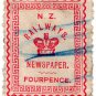(I.B) New Zealand Railways : Newspaper Stamp 4d