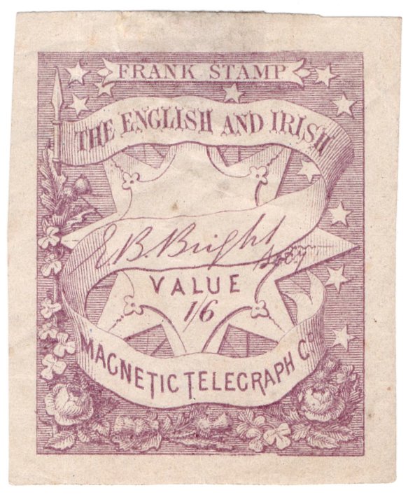 (I.B) English & Irish Magnetic Telegraph Company 1/6d