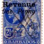 (I.B) Barbados Revenue : Duty 1d on 2½d OP