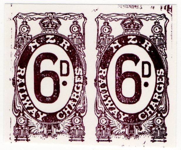 (I.B) New Zealand Railways : Railway Charges 6d (Brodie reprints)