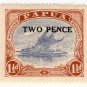 (I.B) Papua Postal : 2d on 1½d Overprint