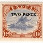 (I.B) Papua Postal : 2d on 1½d Overprint