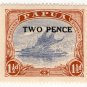 (I.B) Papua Postal : 2d on 1½d Overprint