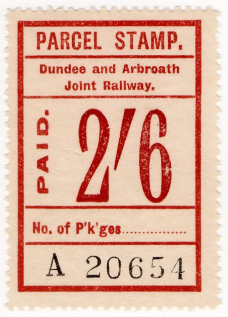 (I.B) Dundee & Arbroath Joint Railway : Parcel 2/6d