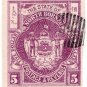(I.B) British North Borneo Postal : $5 Bright Purple (imperforate)