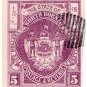 (I.B) British North Borneo Postal : $5 Bright Purple (imperforate)