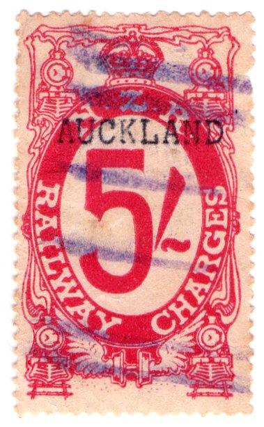 (I.B) New Zealand Railways : Railway Charges 5/- (Auckland)