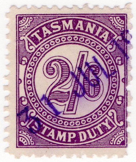 (I.B) Australia - Tasmania Revenue : Stamp Duty 2/6d (1925)