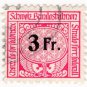 (I.B) Switzerland Railways : State Railways 3Fr