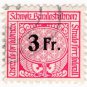 (I.B) Switzerland Railways : State Railways 3Fr