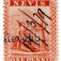 (I.B) Nevis Revenue : Duty Stamp 1d (with stop variety)