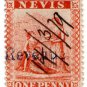 (I.B) Nevis Revenue : Duty Stamp 1d (with stop variety)