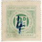 (I.B) Great Southern & Western Railway Ireland : Letter 4d on 2d OP