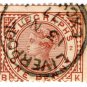 (I.B) QV Telegraphs : 1d Red-Brown - plate 2 (Liverpool Exchange)
