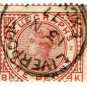 (I.B) QV Telegraphs : 1d Red-Brown - plate 2 (Liverpool Exchange)