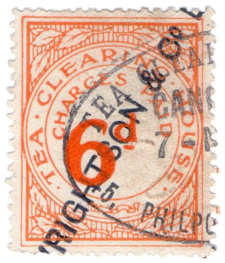 (I.B) George V Revenue : Tea Clearing House 6d