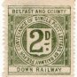 (I.B) Belfast & County Down Railway : Letter Stamp 2d