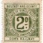 (I.B) Belfast & County Down Railway : Letter Stamp 2d