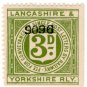 (I.B) Lancashire & Yorkshire Railway : Letter Stamp 3d
