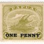 (I.B) Papua Postal : 1d on 4d Overprint
