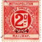 (I.B) Metropolitan Railway : Letter Stamp 2d