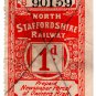 (I.B) North Staffordshire Railway : Newspaper Parcel 1d