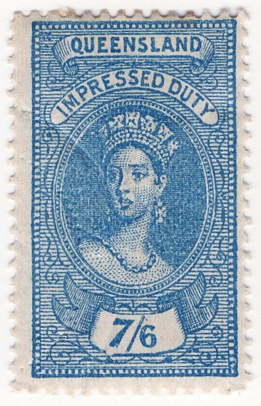 (I.B) Australia - Queensland Revenue : Impressed Duty 7/6d