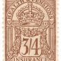 (I.B) George V Revenue : Health & Pensions Insurance 3/4d