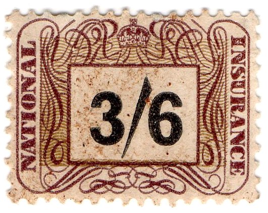 (I.B) George VI Revenue : National Insurance 3/6d