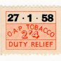 (I.B) Elizabeth II Revenue : Tobacco Duty Relief 2/4d