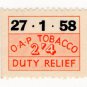(I.B) Elizabeth II Revenue : Tobacco Duty Relief 2/4d