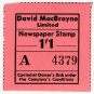 (I.B) Cinderella Collection : David MacBrayne Motor Services - Newspapers 1/1d