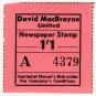 (I.B) Cinderella Collection : David MacBrayne Motor Services - Newspapers 1/1d