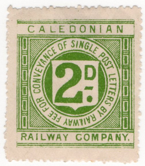 (I.B) Caledonian Railway : Letter Stamp 2d