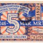(I.B) South Africa Revenue : Petrol Ration 5 Gallons (1946)