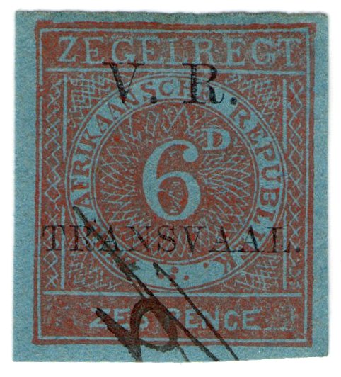 (I.B) Transvaal Revenue : Duty 6d (VR)
